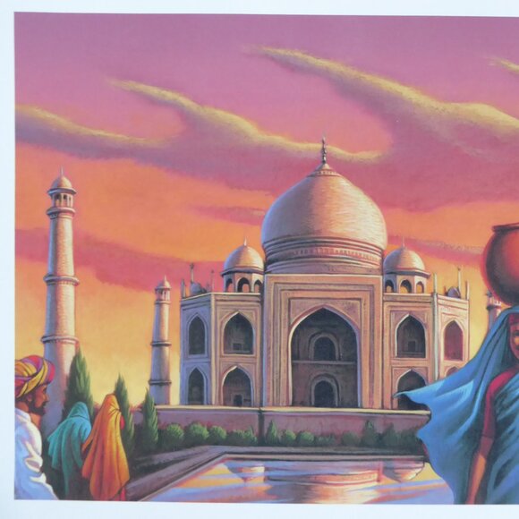 NEW TAJ MAHAL INDIA ARTWORK PRINT BY GREG NEWBOLD - Picture 3 of 6